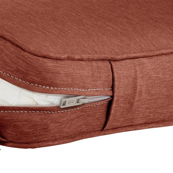 Montlake FadeSafe Patio Chaise Lounge Cushion, Heather Henna