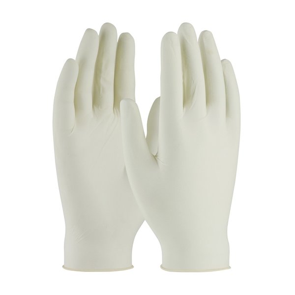 Disposable Gloves, Latex, Powder Free, Natural, L, 100 PK