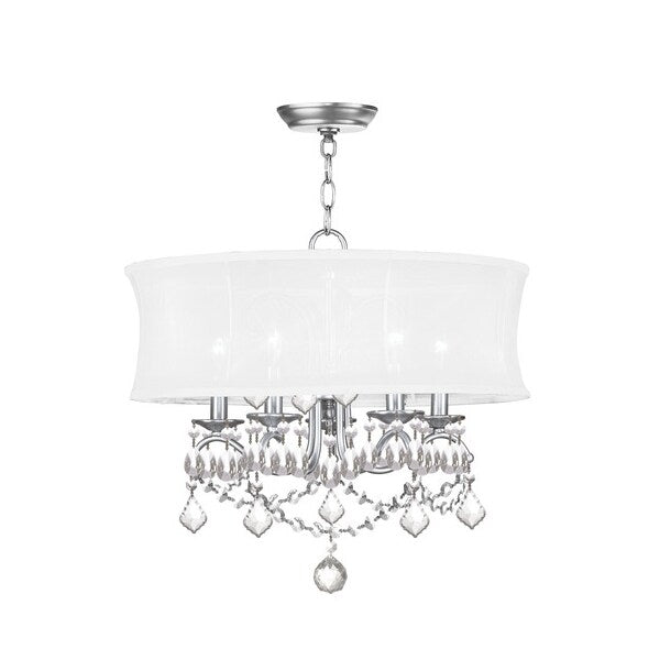 Newcastle 5 Light Brushed Nickel Chandel