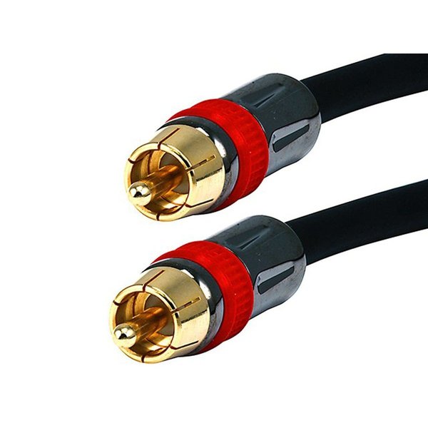 A/V Cable, RCA Coaxial M/M, CL2 rated, 15ft