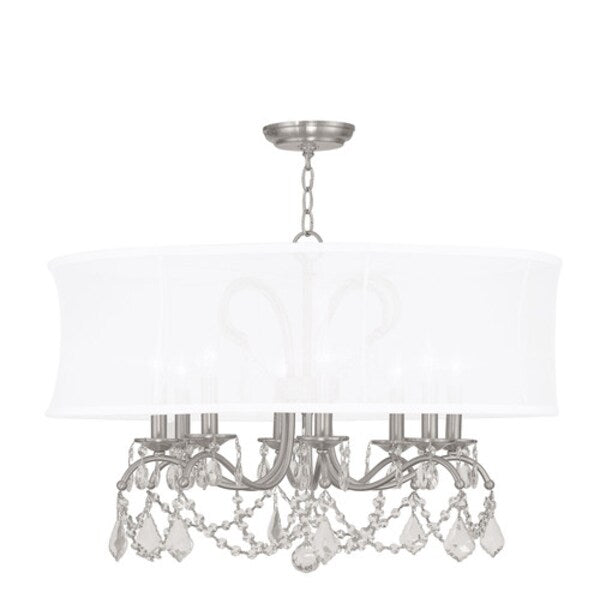 Newcastle 8 Light Brushed Nickel Chandelier