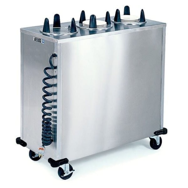 Regular Heated 3 Stack Plate Dispenser Cabinet; 7-3/8