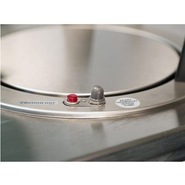 Regular Heated 3 Stack Plate Dispenser Cabinet; 7-3/8
