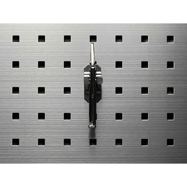1/4 In. to 1/2 In. Hold Range Stainless Steel Extended Spring Clip for Stainless Steel LocBoard 3 Pack