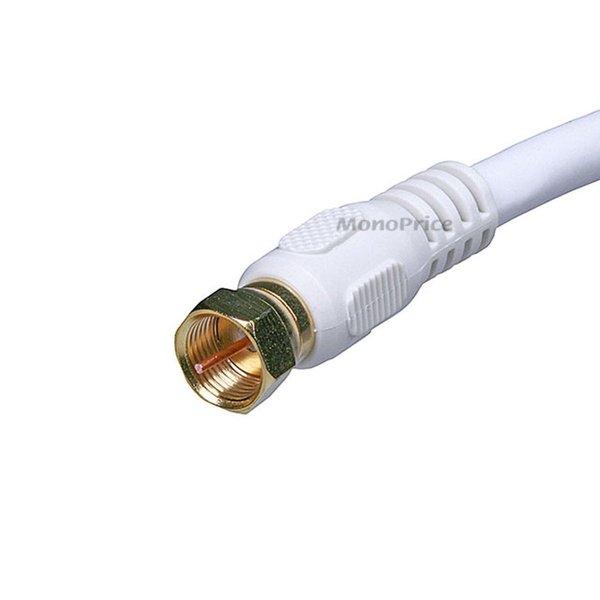 Coaxial Cable, RG-6, 10 ft., White