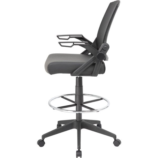 Mesh Drafting Stool w/ Flip Arms