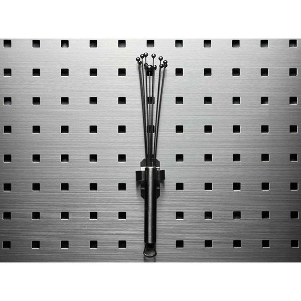 1/4 In. to 1/2 In. Hold Range Stainless Steel Standard Spring Clip for Stainless Steel LocBoard 3 Pack