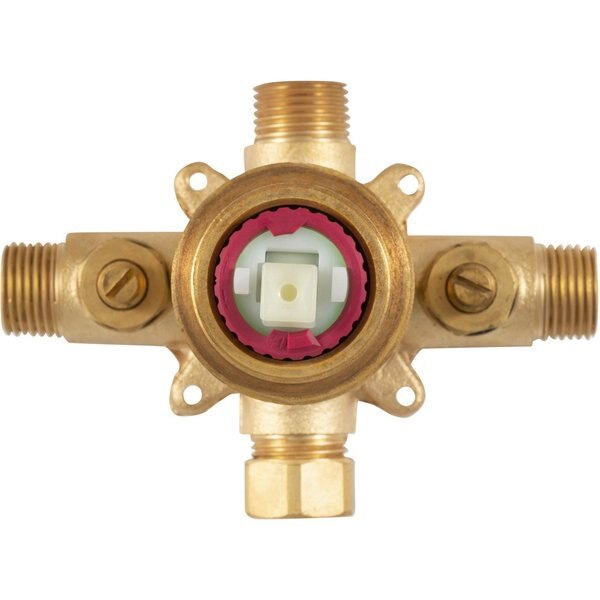 Trutemp Pressure Balance Valve W/Oil-Rubbed Bronze Trim Kit, Mounting Type: Wall