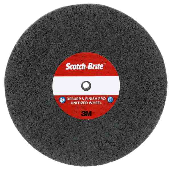 Deburr&Finish PRO Unitized Whl, 6inx1/2inx1in, 2S FIN, 4/pk