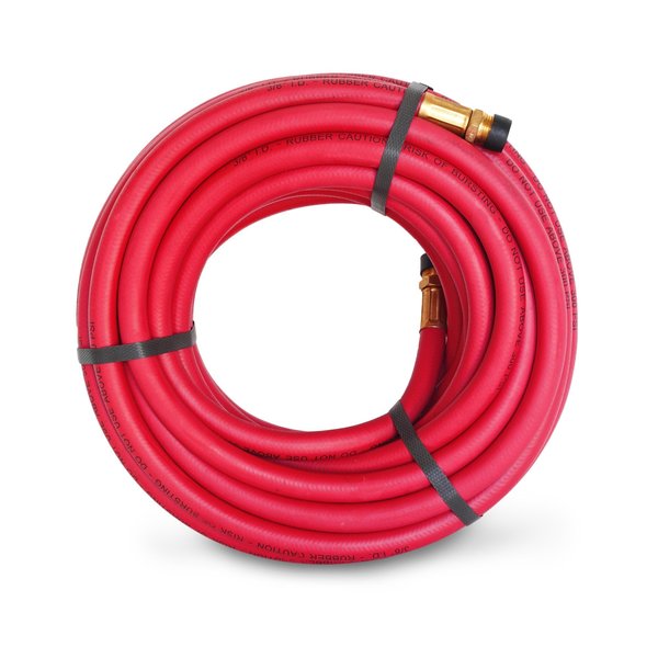 Rubber Air Hose, 50 ft. x 3/8