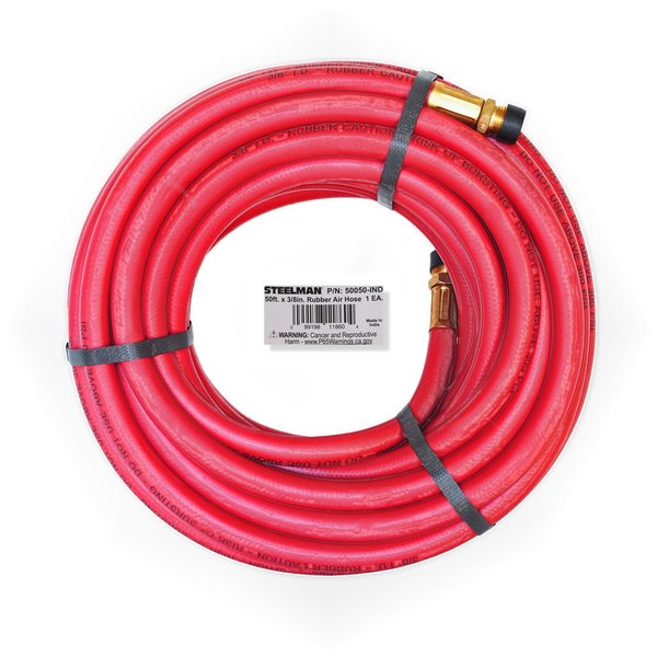 Rubber Air Hose, 50 ft. x 3/8