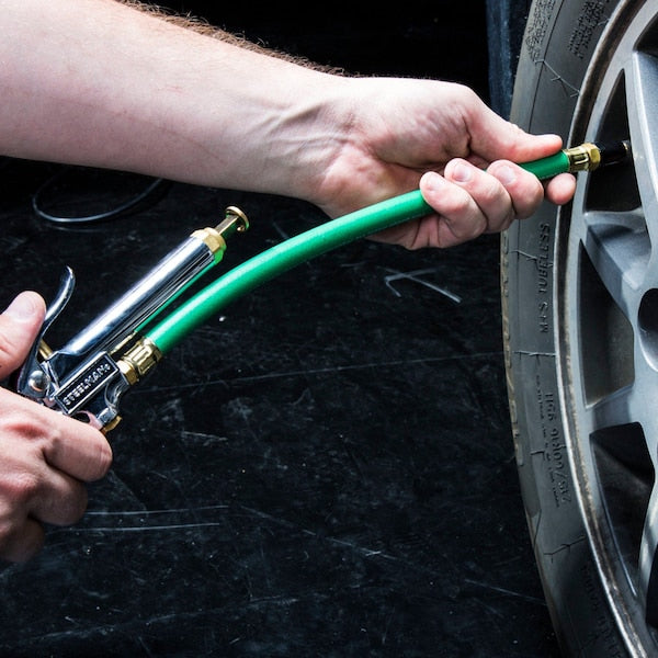 Straight Tire Inflator With Gauge, 12
