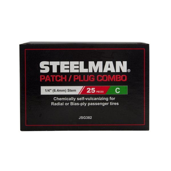 Tire Repair Patch/Plug Combo, 1/4