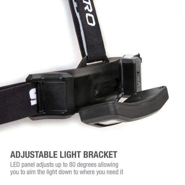 Slim Profile LED Headlamp with Rear Flasher and 3 AA Batteries