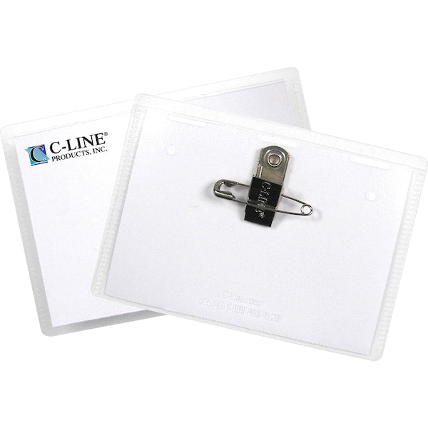 Name Badge, Pin/Clip, Badge, PK50