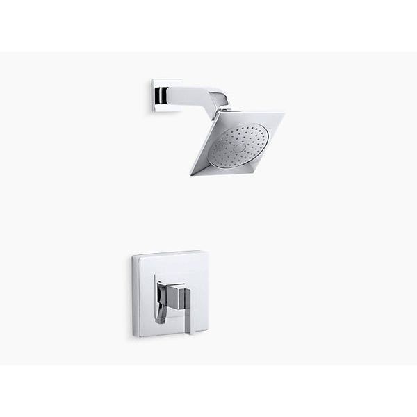 Loure(R) Rite-Temp(R) Shower Valve Trim With Lever Handle And 2.5 Gpm Showerhead