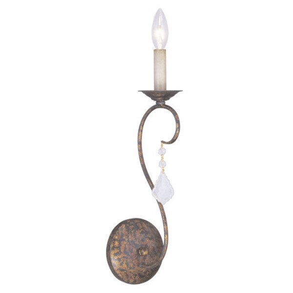 Pennington 1 Light Hand Applied Venetian Golden Bronze Wall Sconce