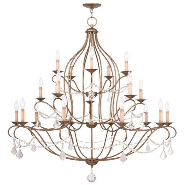 Chesterfield 12 Light Antique Gold Leaf