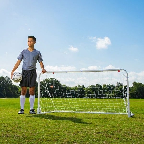 Easy Fold Soccer Goal, 6x3x3ft, Steel Frame
