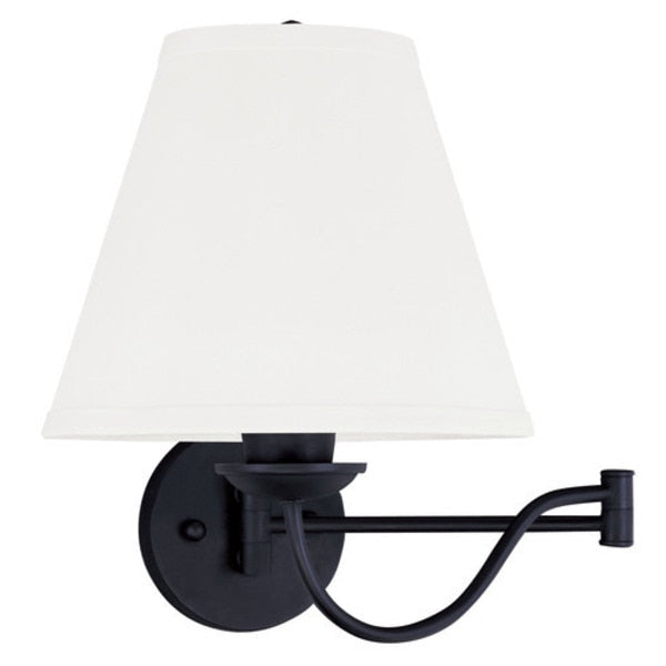 Ridgedale 1 Light Black Swing Arm Wall Lamp