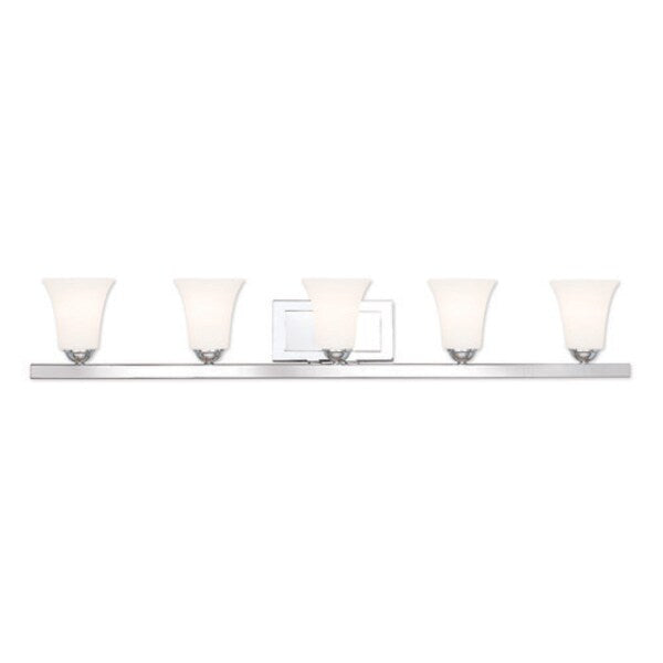 Ridgedale 5 Light Polished Chrome Bath Vanity