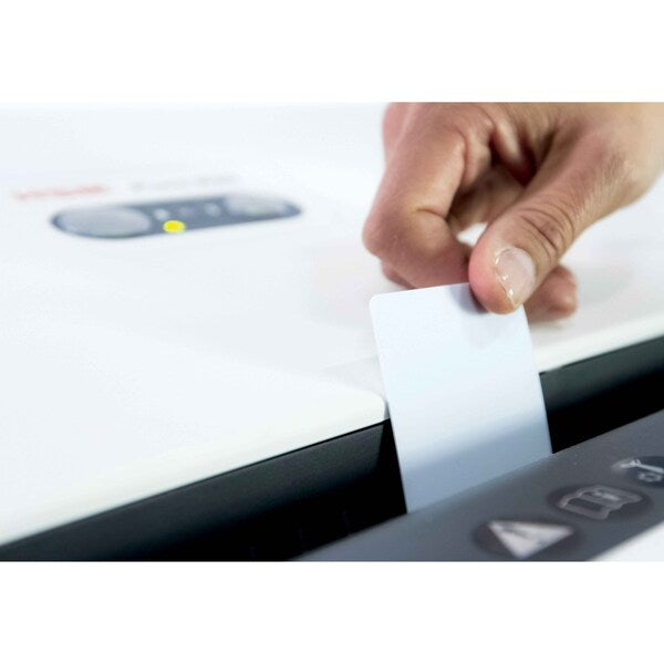 Paper Shredder, Cross-Cut, White, 34.3 gal.