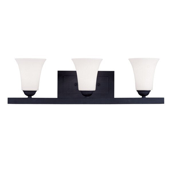 Ridgedale 3 Light Black Bath Vanity