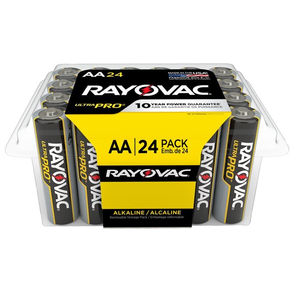 UltraPro AA Alkaline Battery, 1.5V DC, 24 Pack