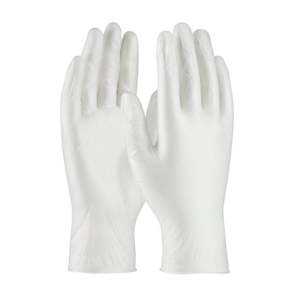 Disposable Gloves, Vinyl, Powder Free, Translucent White, XS, 100 PK