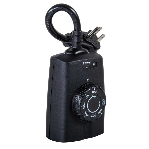 Plug-In Timer, Outdoor, LED/CFL, 2 Outlets