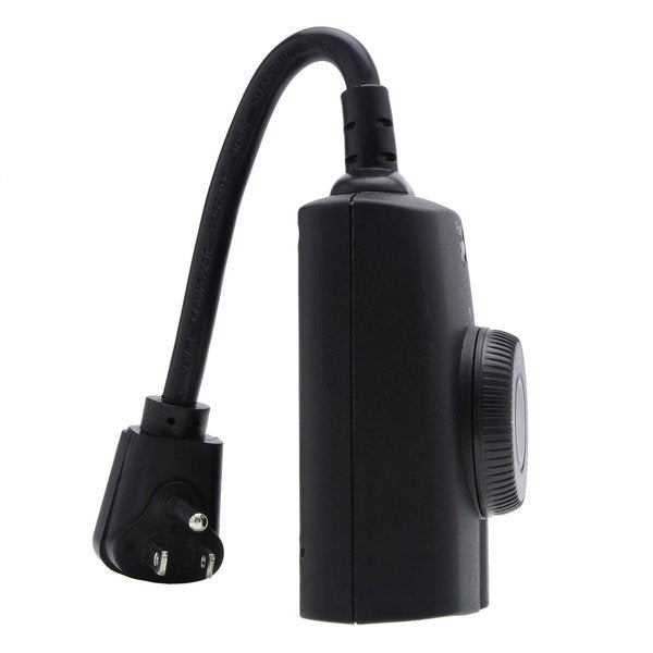 Plug-In Timer, Outdoor, LED/CFL, 2 Outlets