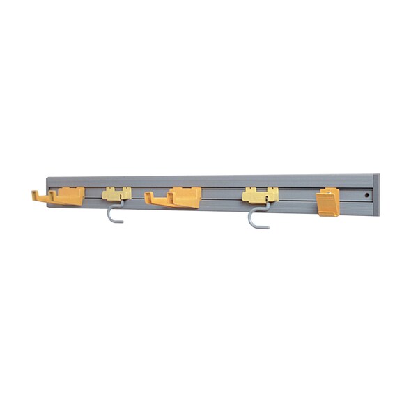Closet Organizr/Tool Holdr, Gry/Ylw, Plstc
