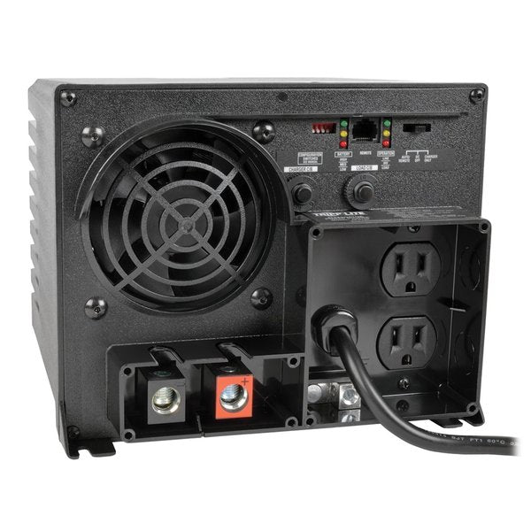 Inverter and Battery Charger, Polycarbonate Case, Sine Wave Form, 750W Nominal Output, 2 Outlets