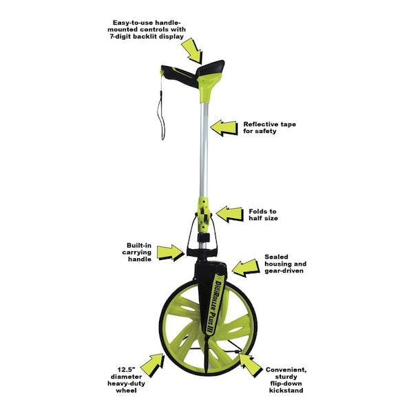 Measuring Wheel, Digital, 12-1/2