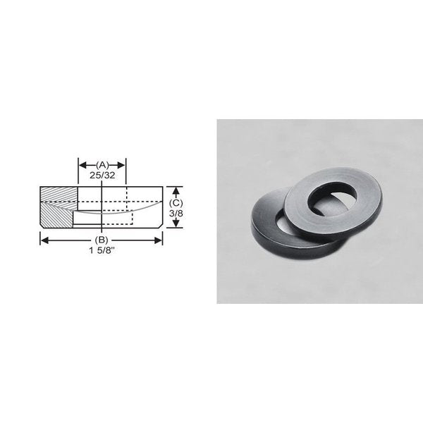 Spherical Washer, Fits Bolt Size 3/4 in 18-8 Stainless Steel, Plain Finish