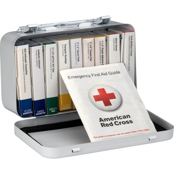 Unitized First Aid kit, Metal, 10 Person