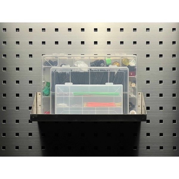 12 In. W x 6 In. D Stainless Steel Shelf for Stainless Steel LocBoard