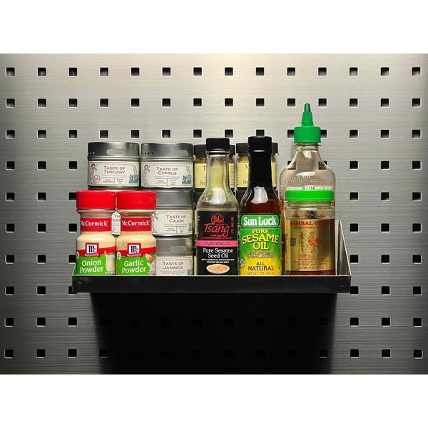 12 In. W x 6 In. D Stainless Steel Shelf for Stainless Steel LocBoard
