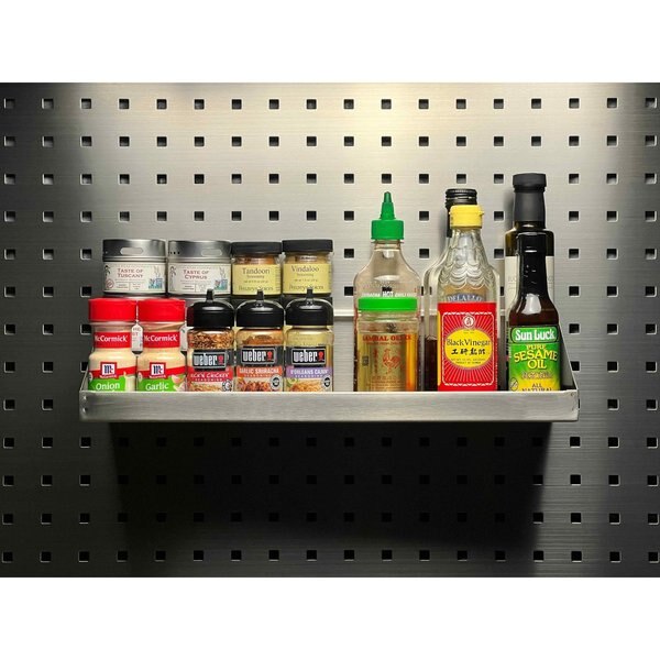 18 In. W x 6-1/2 In. Deep Stainless Steel Shelf for Stainless Steel LocBoard
