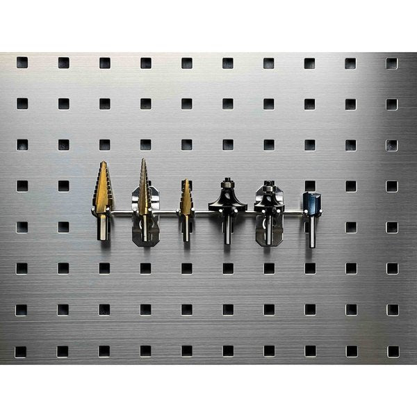 8-1/8 In. W Stainless Steel Multi-Prong Tool Holder for Stainless Steel LocBoard