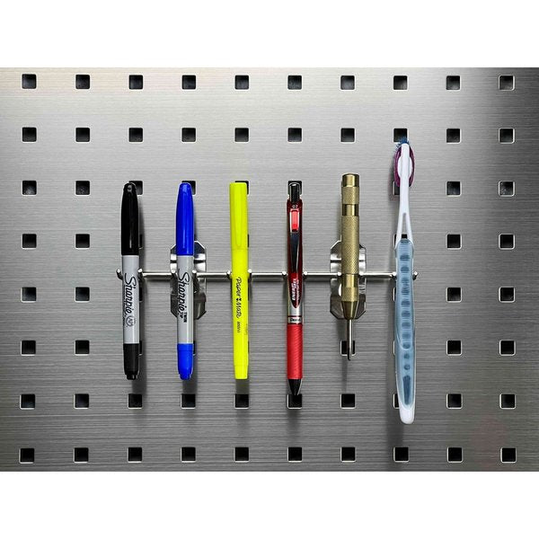8-1/8 In. W Stainless Steel Multi-Prong Tool Holder for Stainless Steel LocBoard