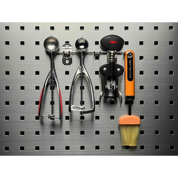 8-1/8 In. W Stainless Steel Multi-Prong Tool Holder for Stainless Steel LocBoard