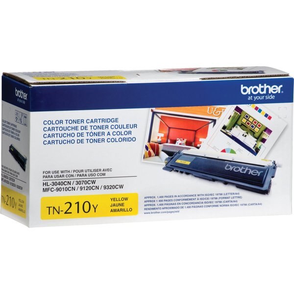 Toner For TN210Y, Yellow, 1.4K Pages