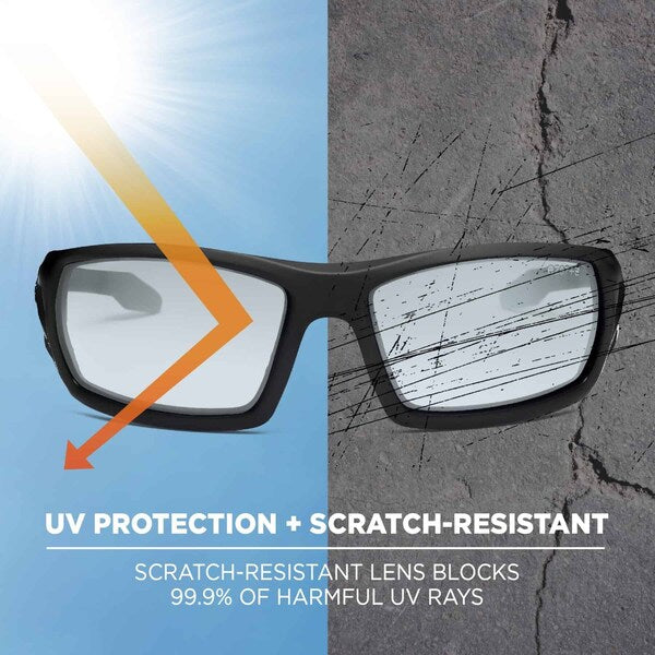 Safety Glasses, Traditional I/O PC Decenter Lens, Anti-Fog, Scratch-Resistant