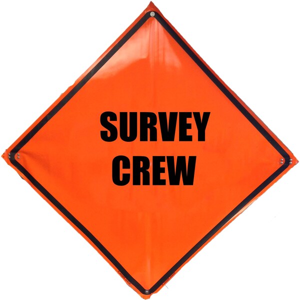 Orange Vinyl Roll Up Sign, 36
