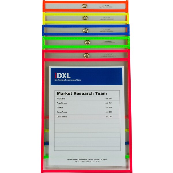 Shop Ticket Holder, Neon Color, 9x12