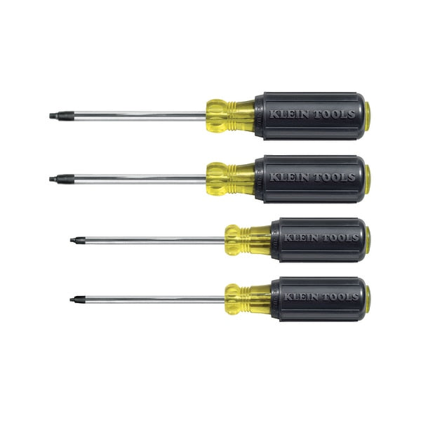 Screwdriver Set, Square Recess, 4-Piece