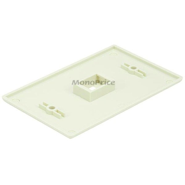 WallPlate, Blank Keystone, 1 Hole, Ivory