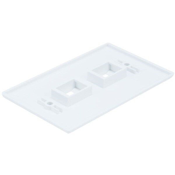 WallPlate, Blank, 2 Hole, White