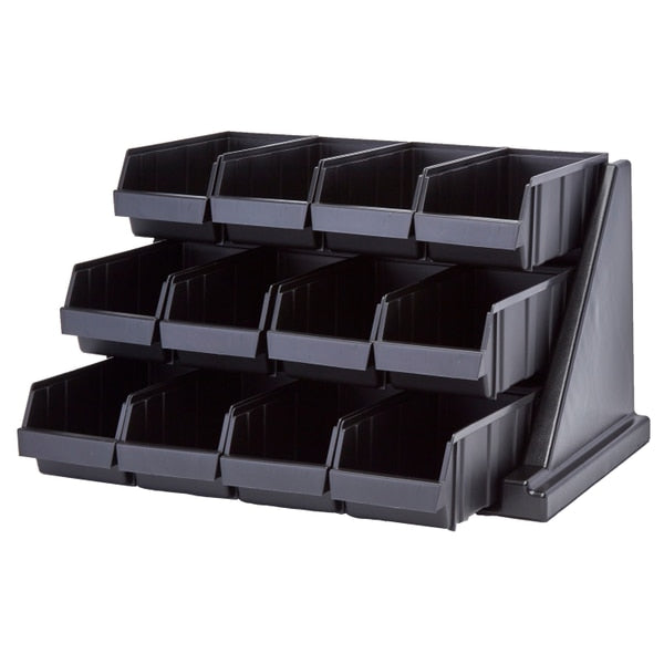 Condiment Organizer, 14 1/4 in H, Black